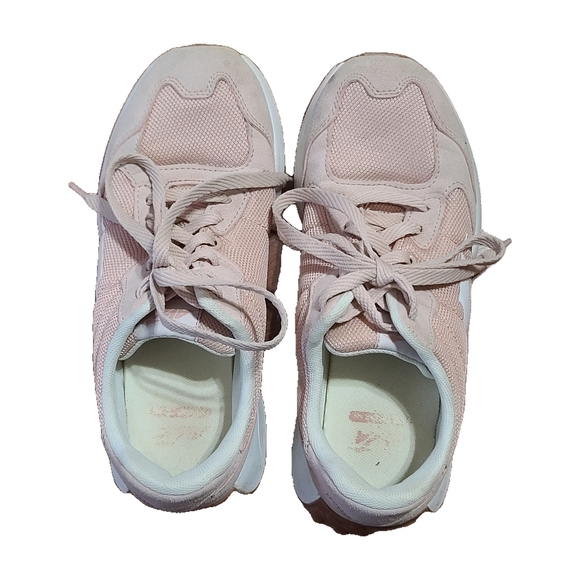 Avia Pink and White Athletic Shoes with Mesh Upper - Picture 2 of 5